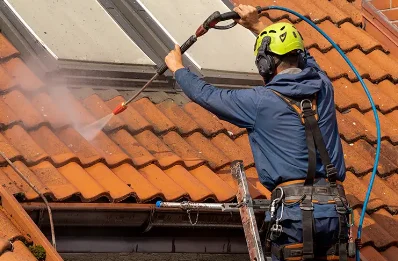 Démoussage et hydrofuge de toiture à Cleuville